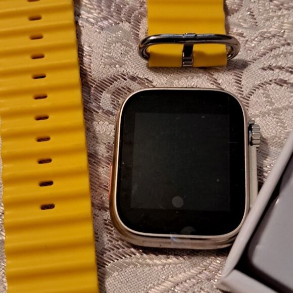 NEW - Fitpro smart watch T500 Ultra with yellow band - Picture 1 of 9